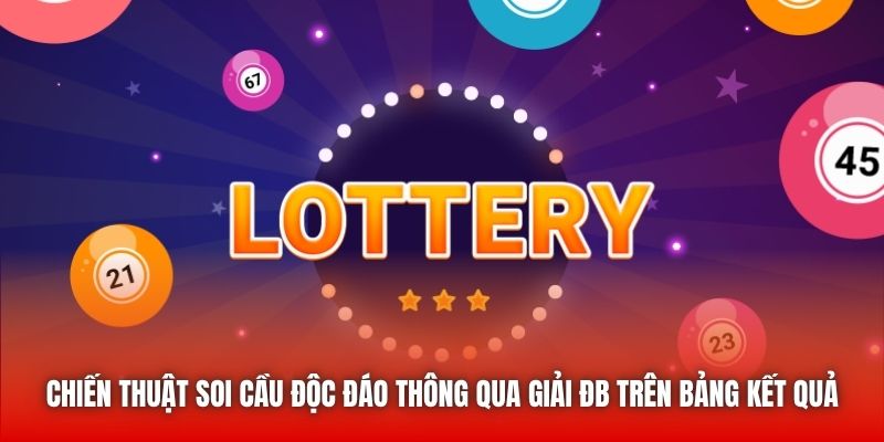 Chiến thuật soi cầu độc đáo thông qua giải ĐB trên bảng kết quả